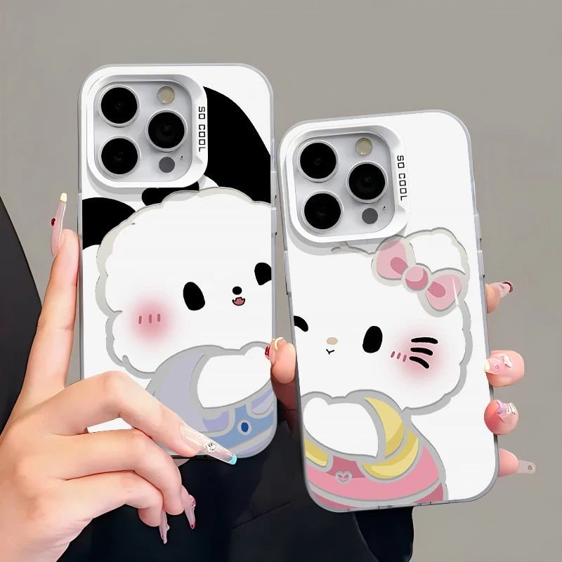 可爱情侣帕恰狗Kitty猫手机壳苹果15华为iPhone小米oppo/vivo卡通