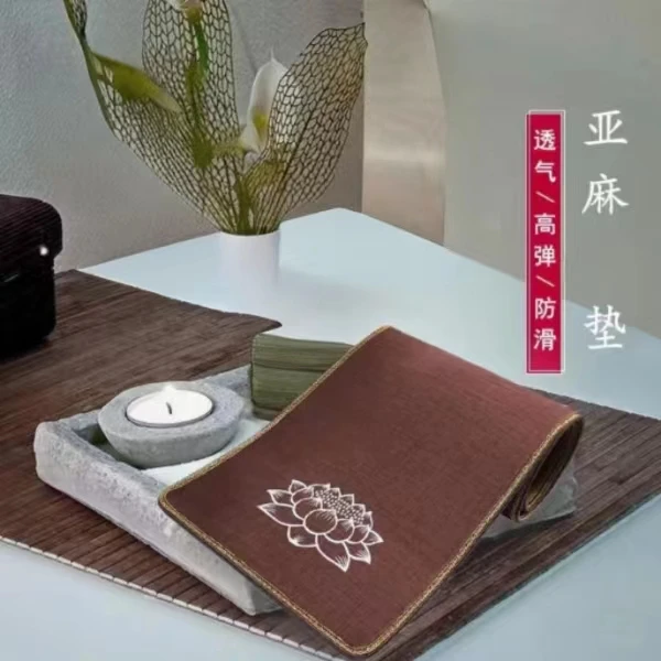 【高端定制】高档亚麻大垫四季加厚新款防滑垫子