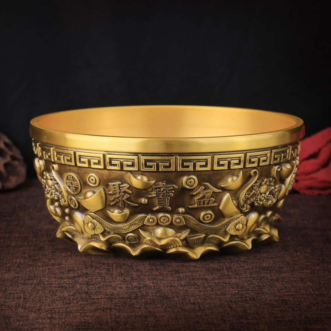 【老师推荐】聚宝盆家用摆件沈万三同款开业乔迁送礼家居客厅玄关