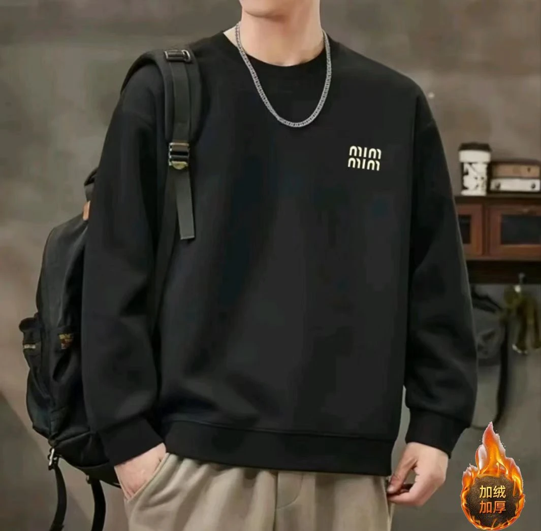 【0618】【新款加绒】秋冬款潮流时尚百搭舒适男女同款圆领卫衣