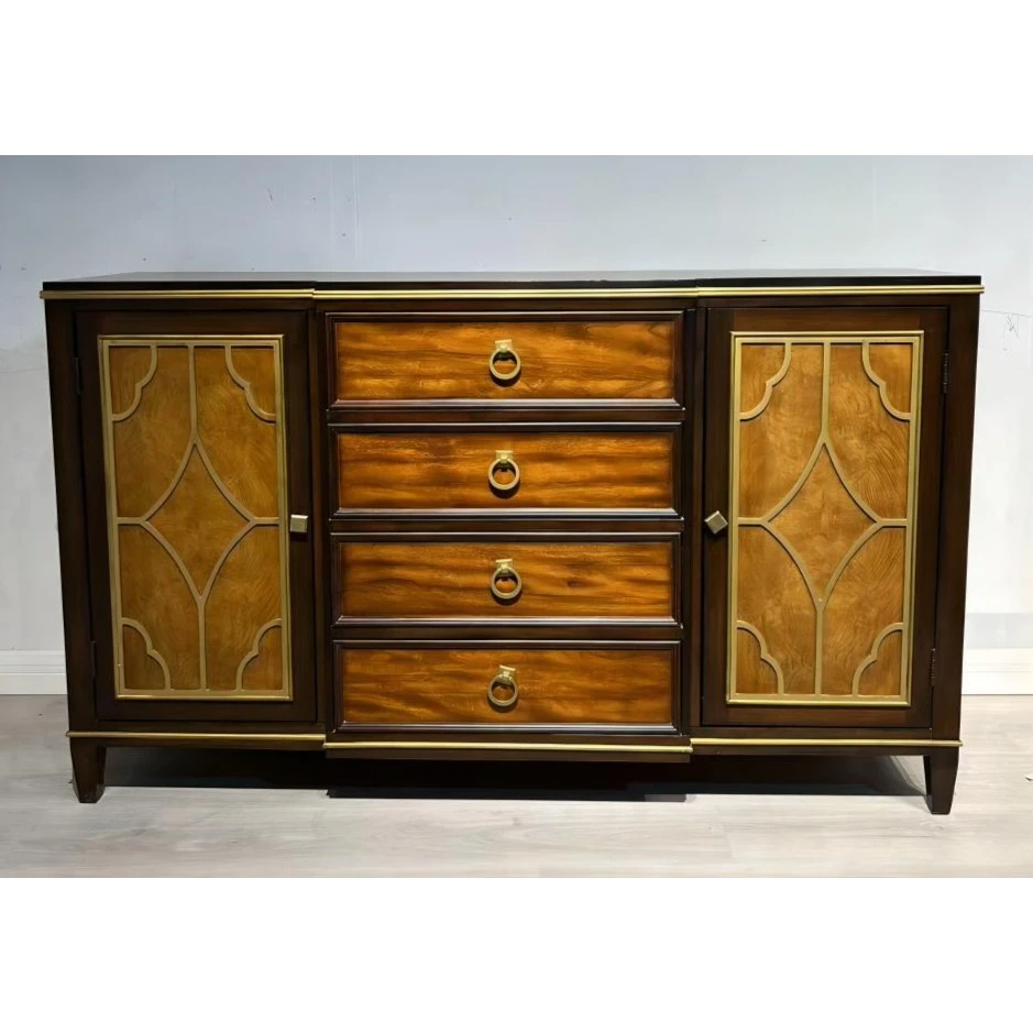 美式实木经典欧美复古木质家用家具柜子餐桌玄关电视柜尾货清仓