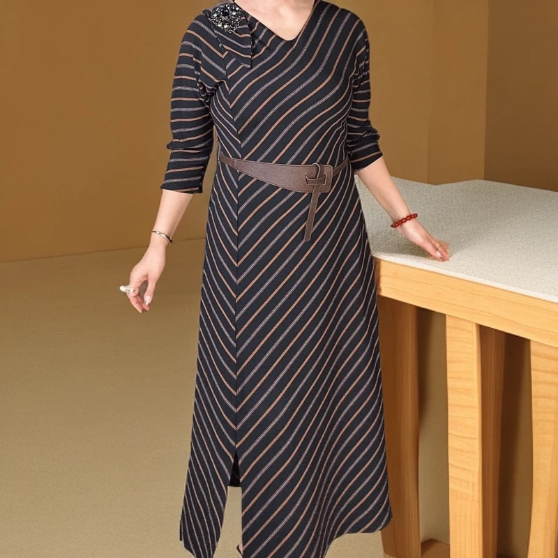 【包邮】女士特时尚法式连衣裙#M837#宽松气质显瘦长裙