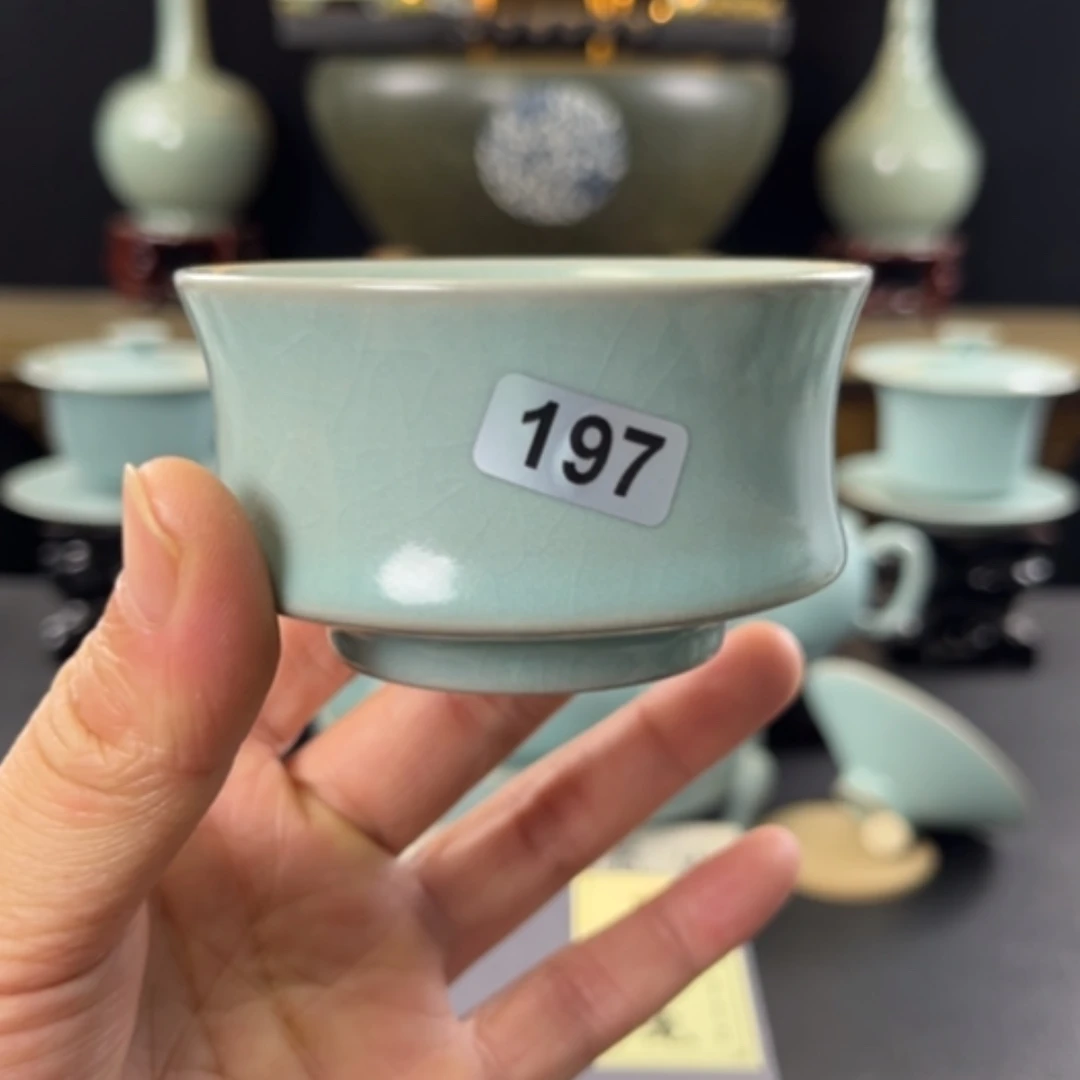 【闪购商品】瓷杯仿古马蹄杯