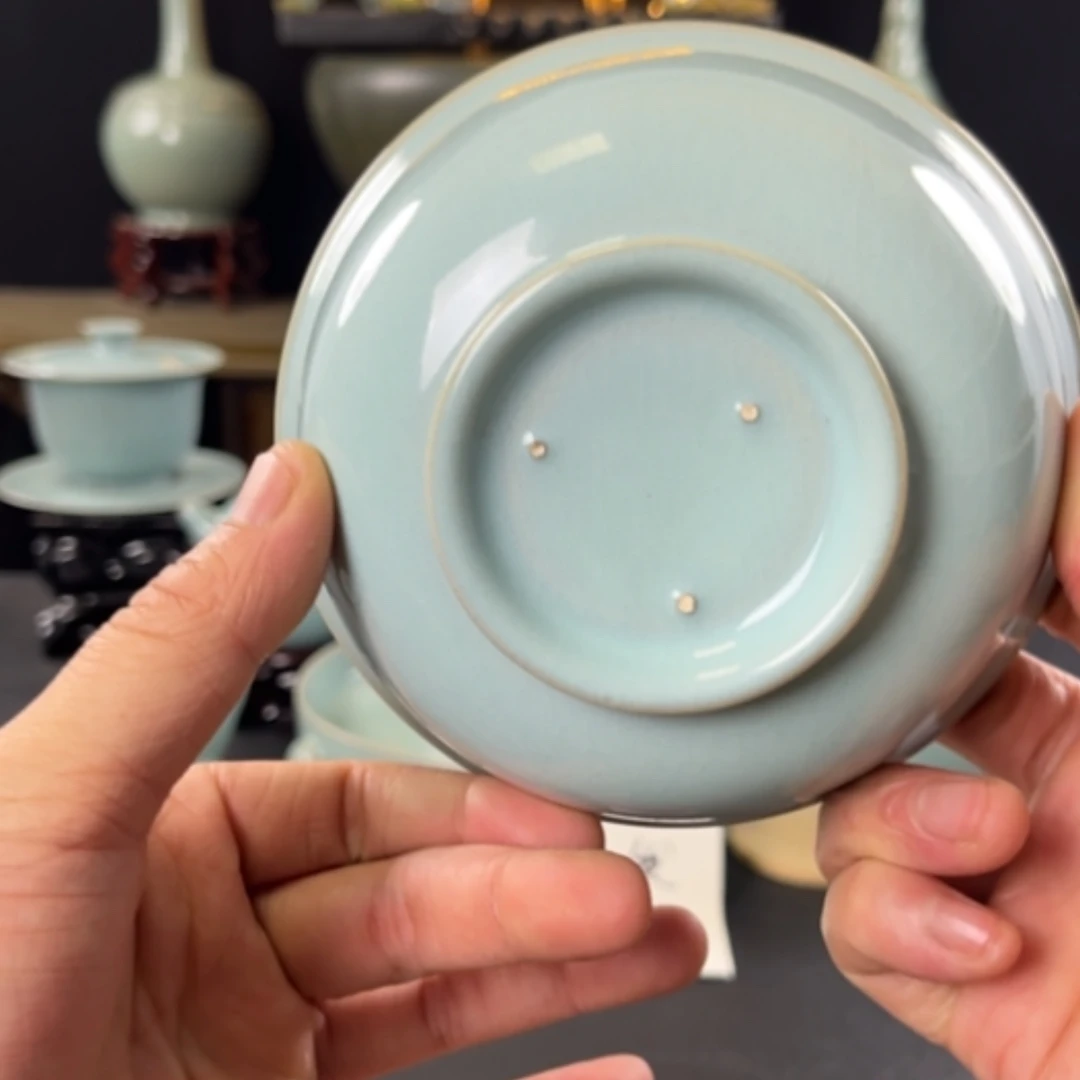 【闪购商品】瓷杯天青4件套碗