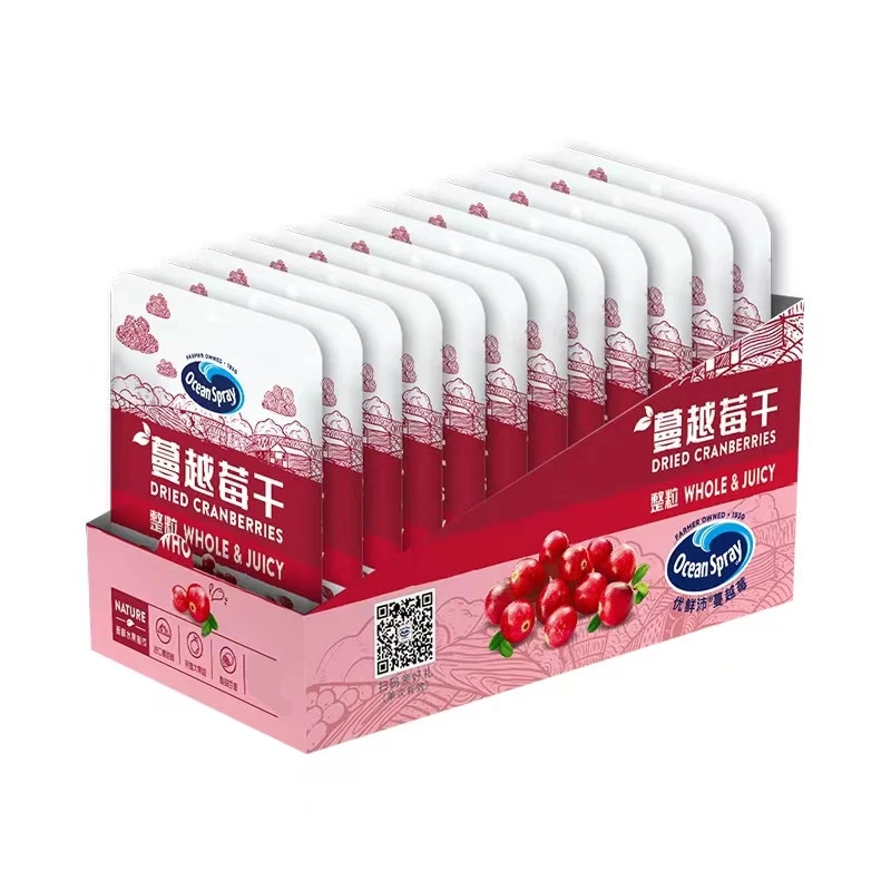 Ocean Spray/优鲜沛蔓越莓果干蜜饯减糖整粒原味25g*12袋