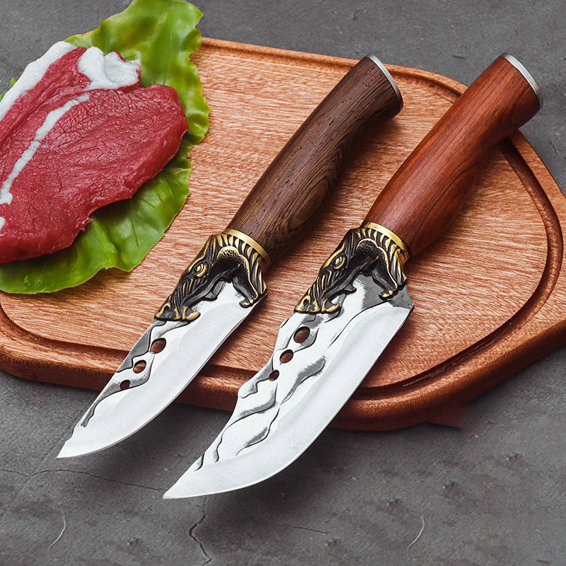 内蒙古族手把肉刀手扒肉小刀吃肉刀户外烤肉刀露营餐刀切水果刀具