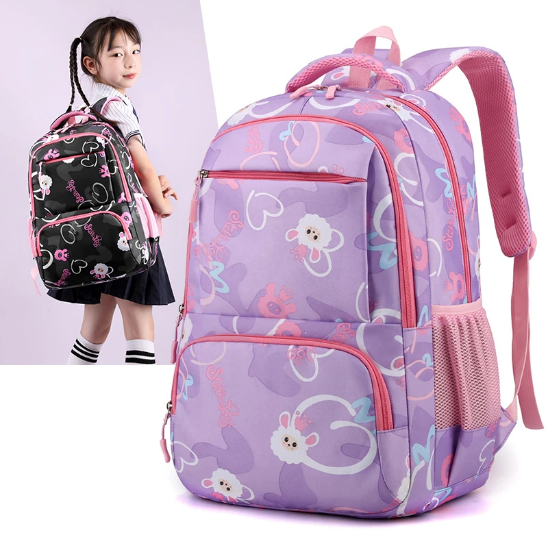 2023儿童书包1-6年级减负护颈大容量双肩背包女孩小学生轻便书包1