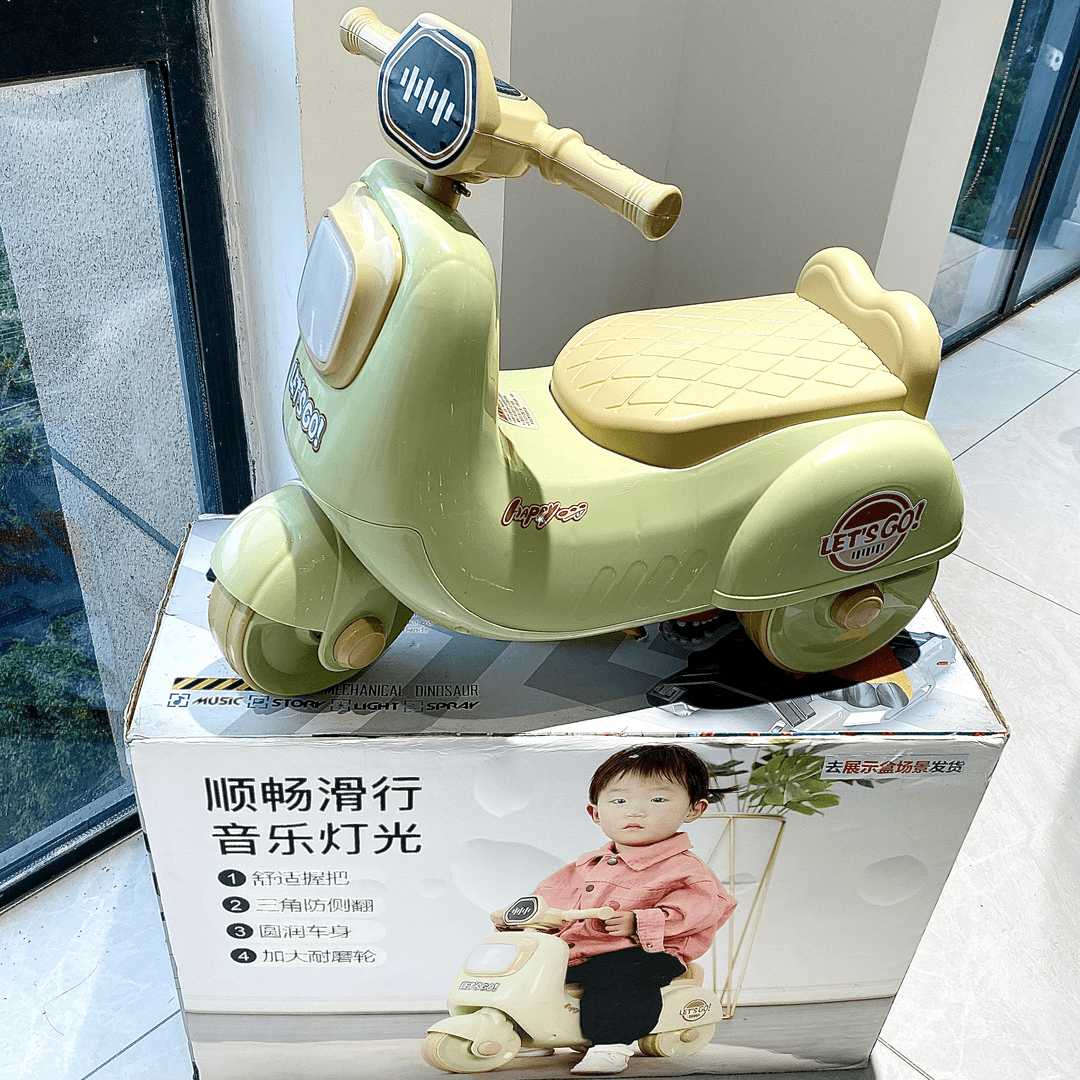 baobao儿童滑行摩托车带音乐灯光1-3岁婴幼儿滑行车《非电动款》-YF