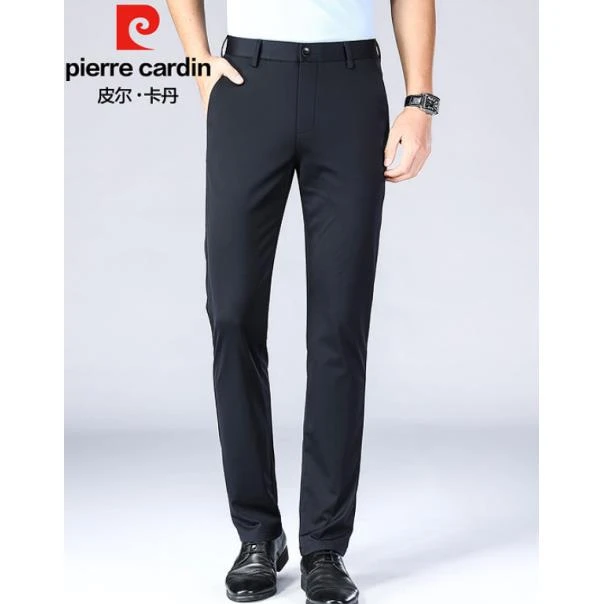 皮卡7852加绒男裤厚款长裤商务宽松弹力休闲西裤直筒百搭