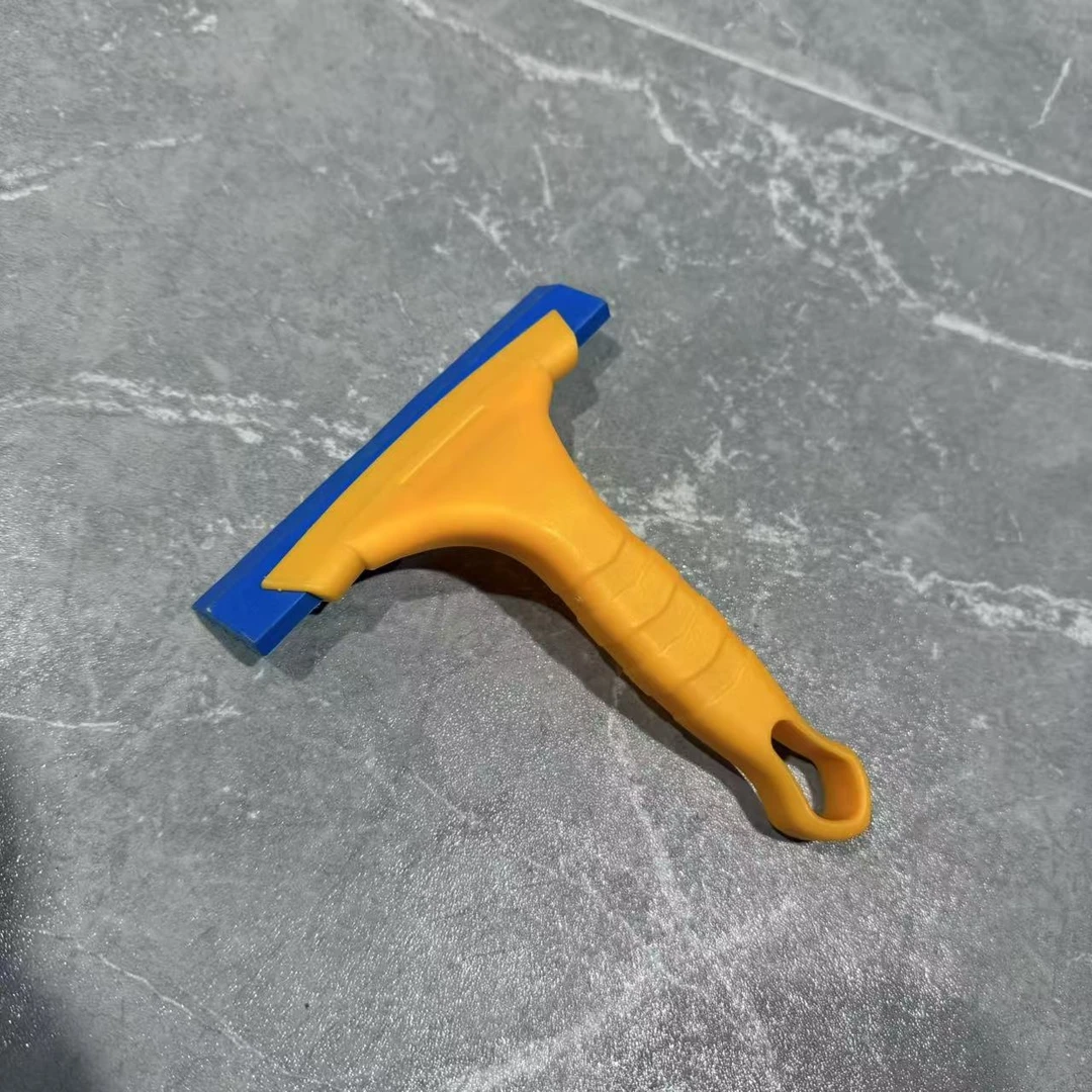 dj五金 黄色蓝条牛筋刮板 雪铲手动工具