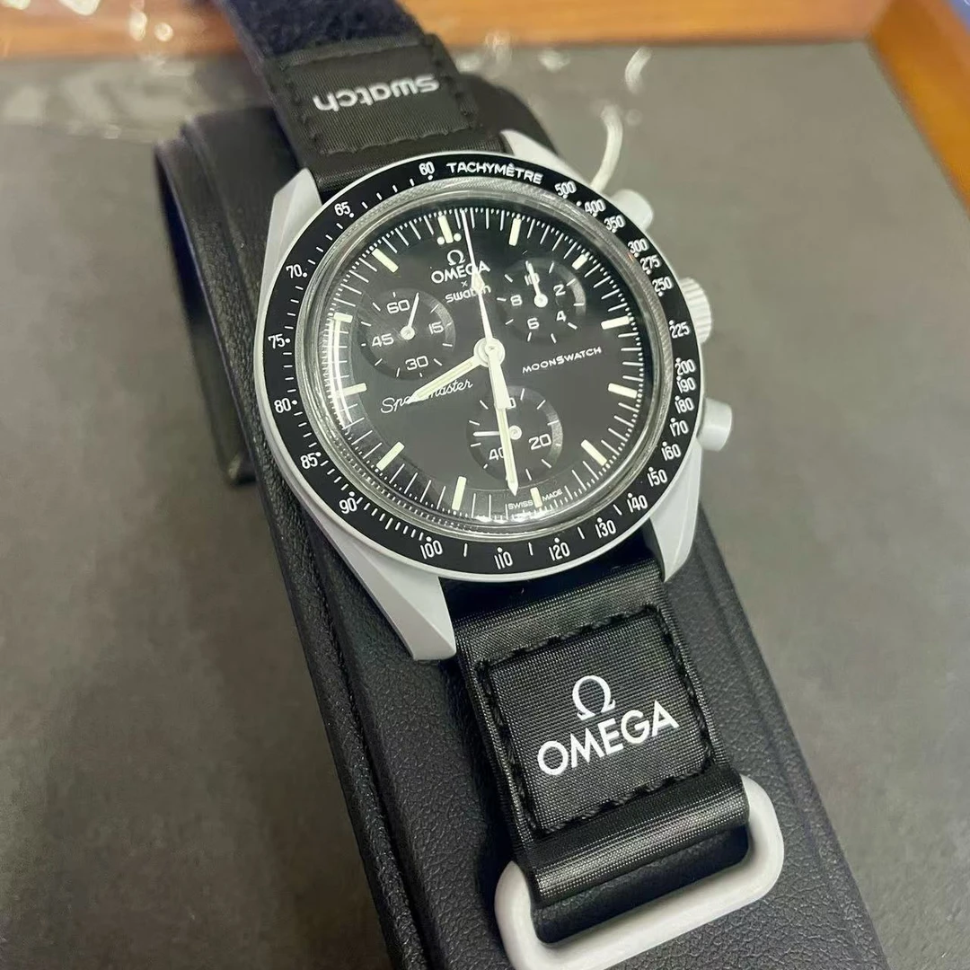 全新未使用 Omega/欧米茄 欧米茄斯沃琪联名手表 黑色（登月使命）