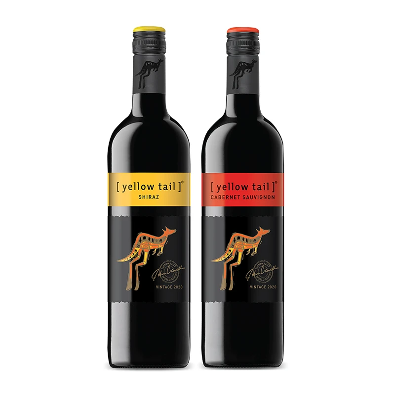 Yellow Tail 黄尾袋鼠世界系列西拉加本力梅洛750ml*2瓶