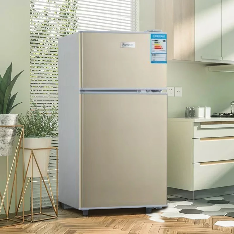 厨房冰箱 42L双开门保鲜家用出租房冷藏视冷冻省电速冻冰箱小型机