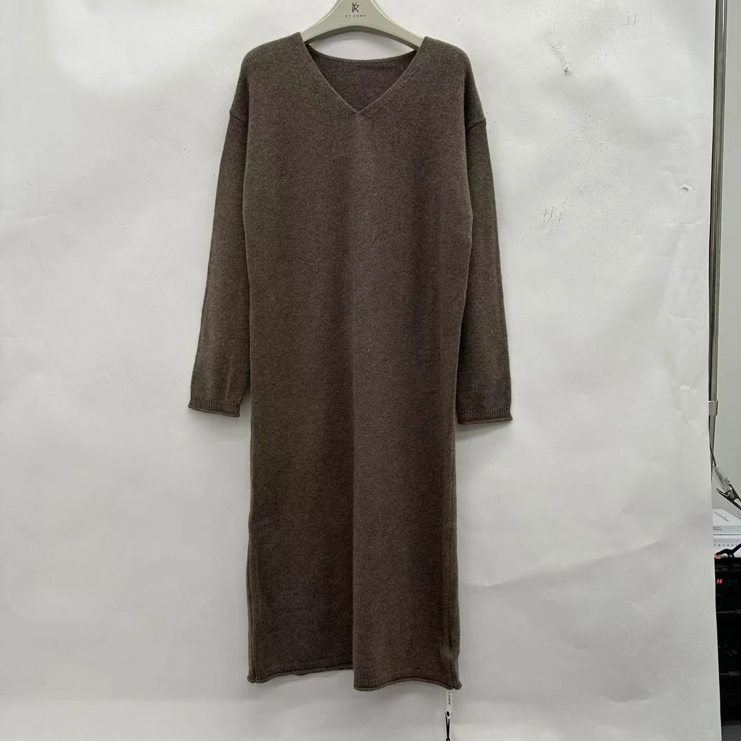 【老贾私服】秋冬百搭宽松羊毛连衣裙M2454