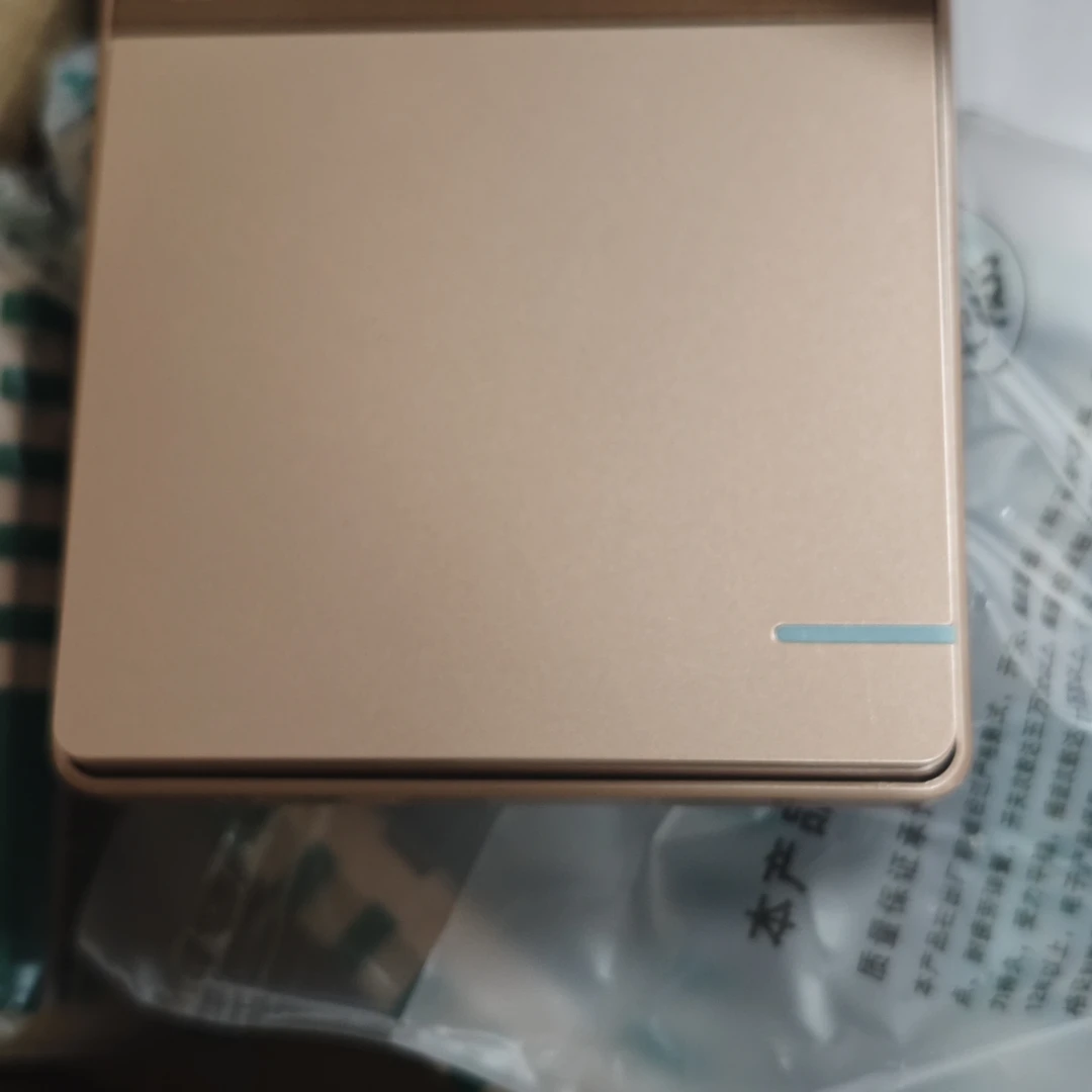 【JY-2291】一开单控开关（美仑金系列）