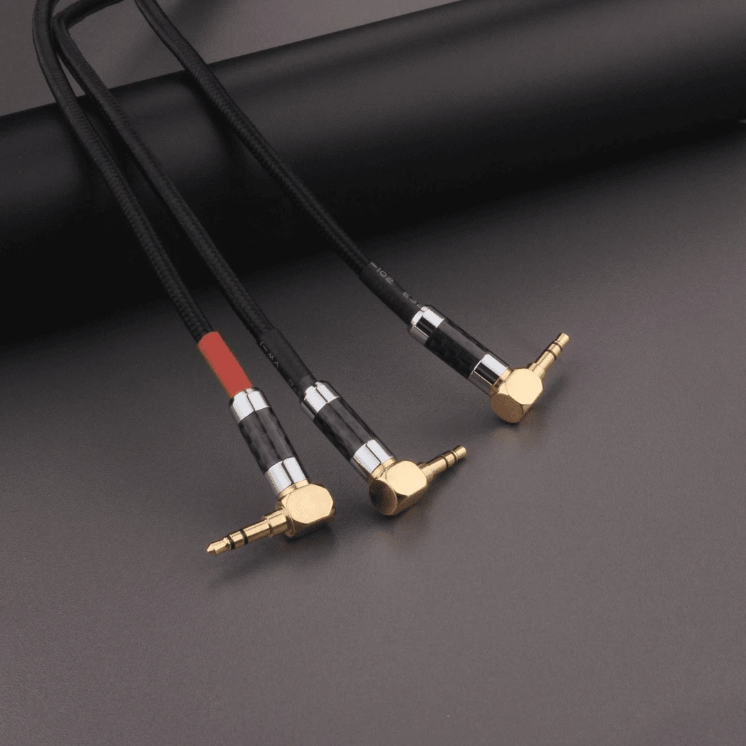 手工定制3.5左右声道立体音频线（展开3米长