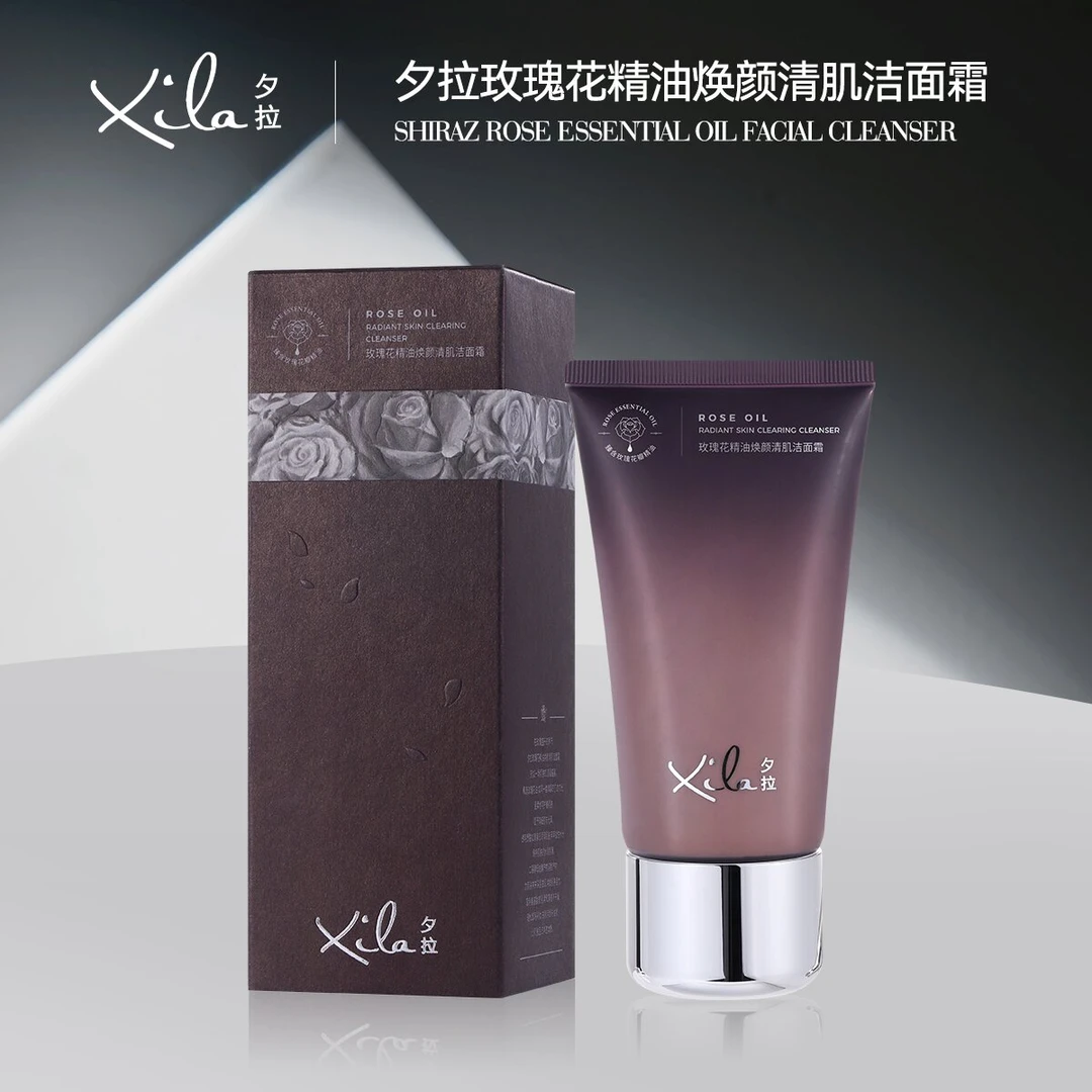 S20650-XiLa夕拉玫瑰花精油焕颜清肌洁面霜150g