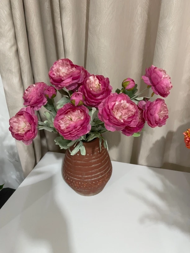 微瑕露莲仿真花喷绒不均匀露莲介意慎拍