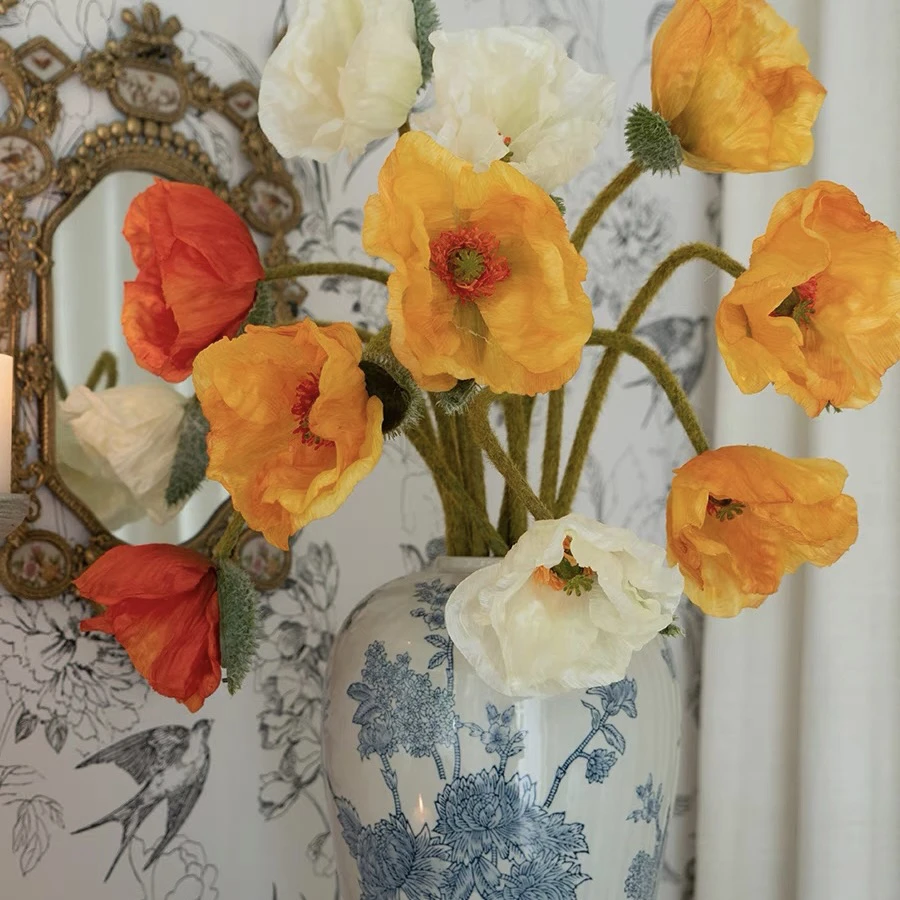 虞美人仿真花大朵