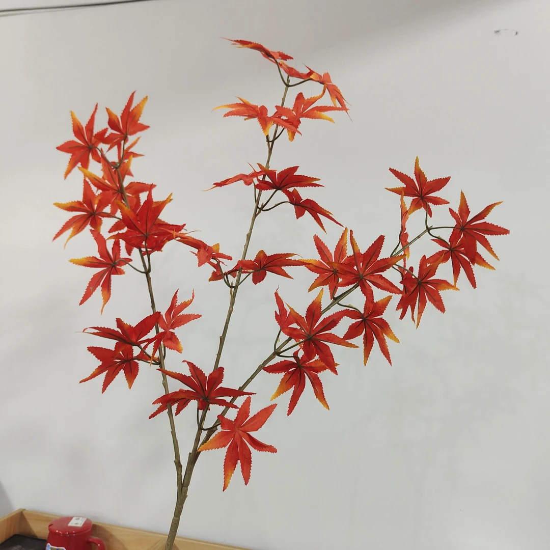 仿真大号红枫叶假花