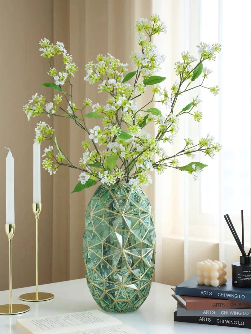 仿真雪柳枝假花长枝