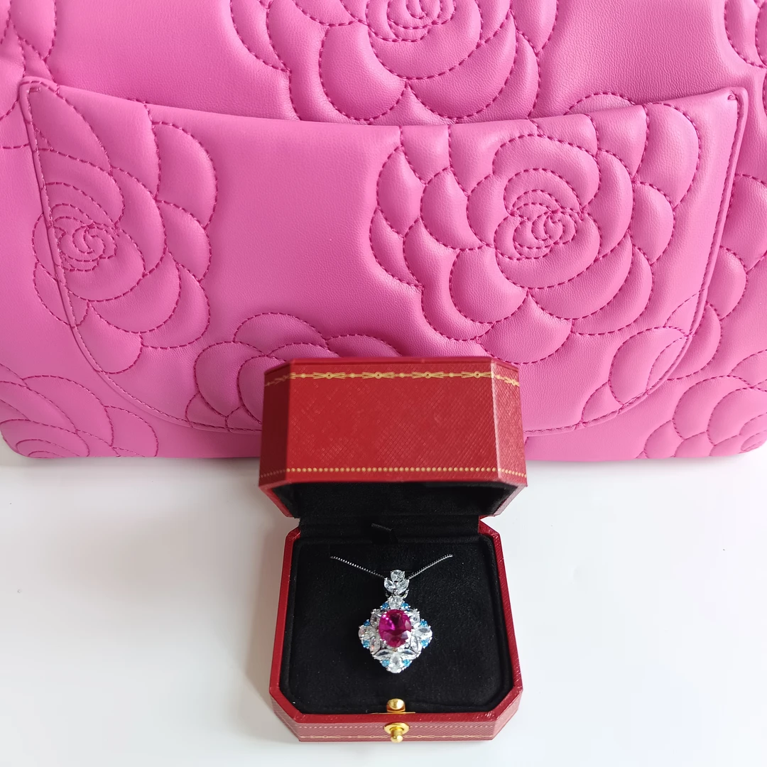 2702项链-红时尚优雅设计红首饰送礼盒