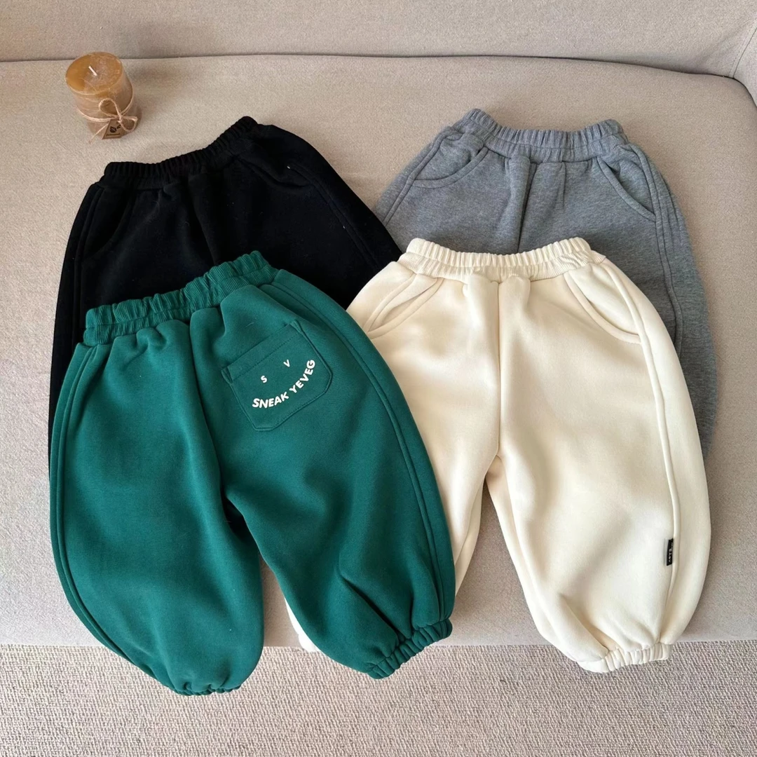 【嘟嘟】秋冬冬季儿童衣服新款束脚裤男女童宝宝卫裤宽松休闲男女