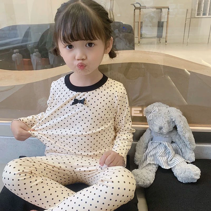 【嘟嘟】儿童衣服春秋冬新款套装女童家居服小童中大童韩版两件套
