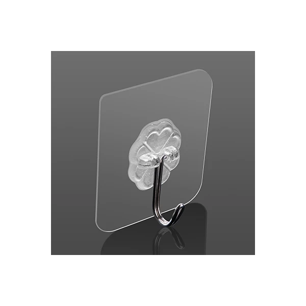 【阿九】透明挂钩免打孔厨房卫生间厕所墙壁挂钩加厚万用挂钩粘钩