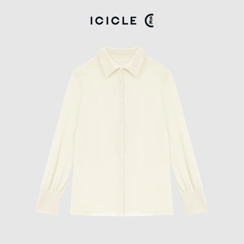 ICICLE之禾女装冬季新款精纺羊绒针织开衫