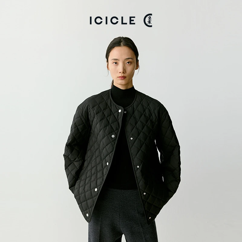 【露珠系列】ICICLE之禾女装丝羊毛平纹布羽绒服大衣1764