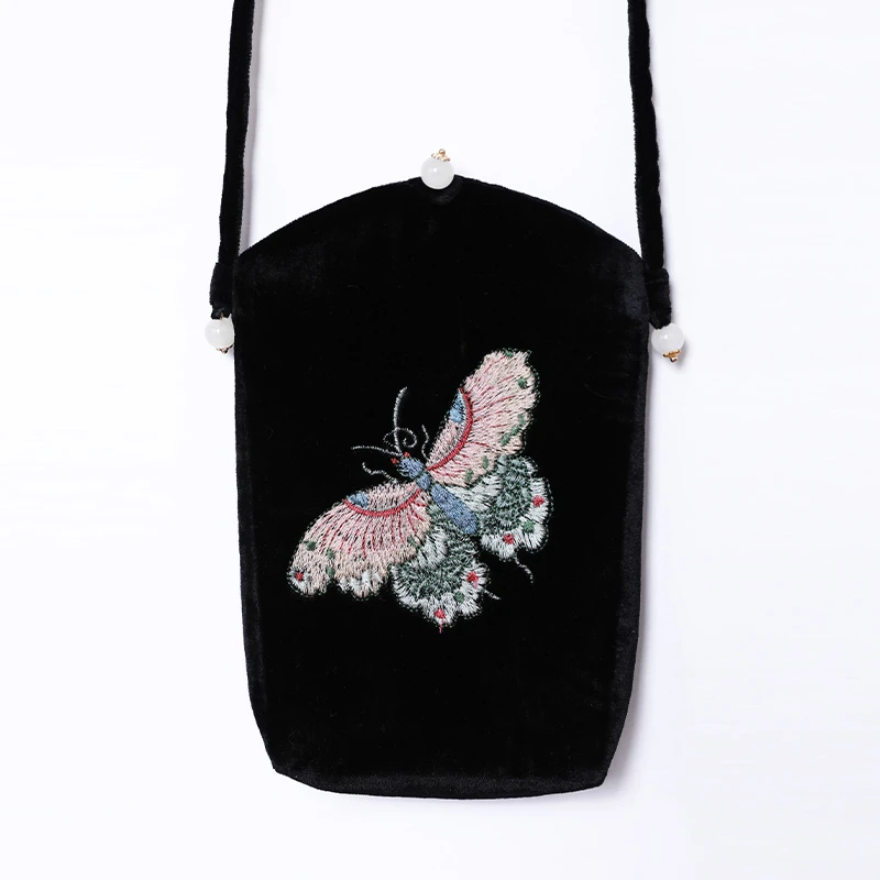 玉兰悠悠高级时装“福叠·蝴蝶”小福包时尚复古国风中式民族风刺绣