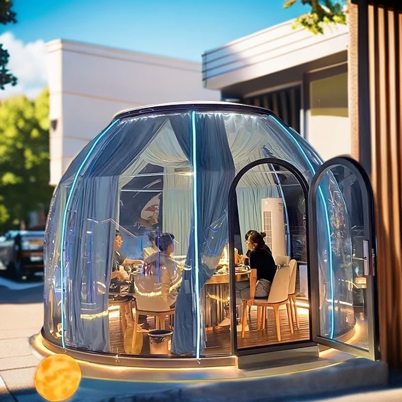 时尚多功能露台泡泡屋餐厅酒店营地太空舱民宿简约高颜值自带人气