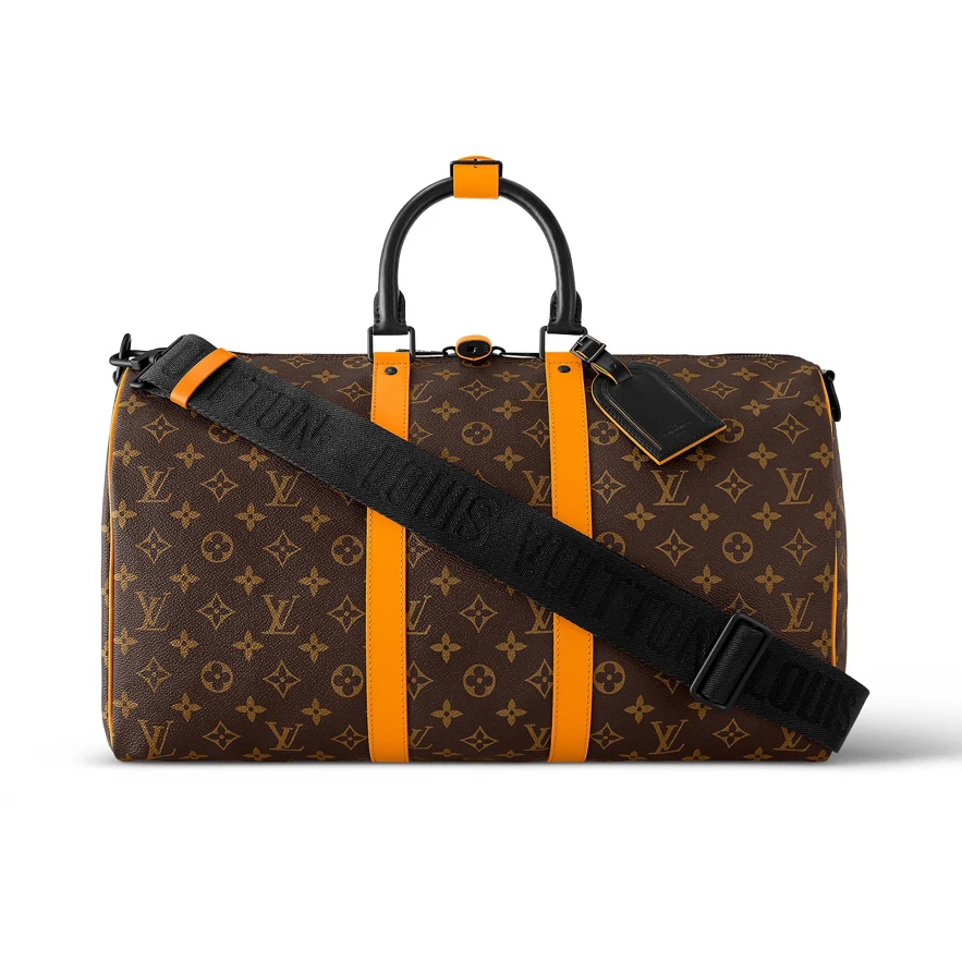 99新 LV 99新LV棕色老花6661新款keepall45旅行袋行李袋