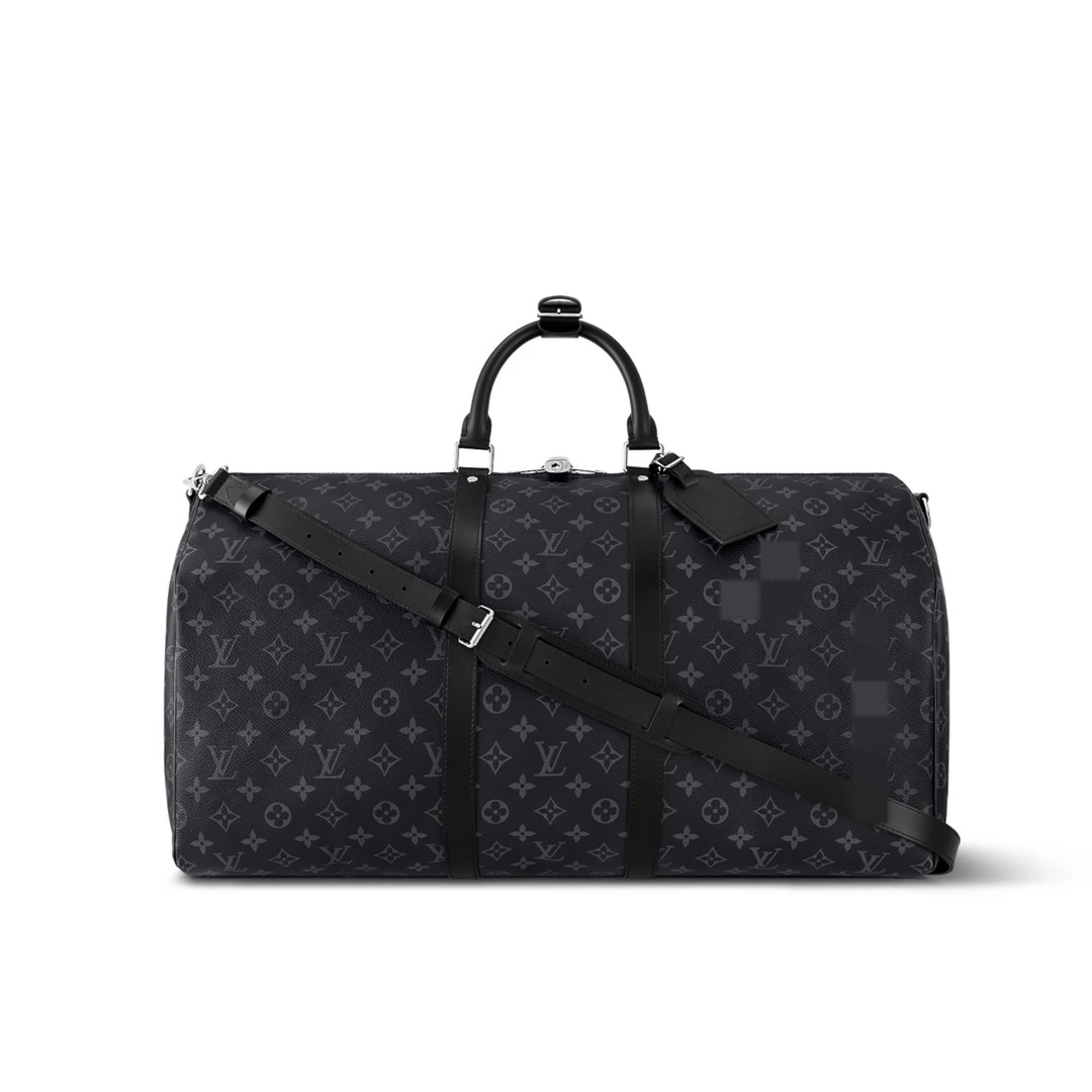 99新 LV 99新LV黑色老花Keepall 55行李袋7860旅行袋