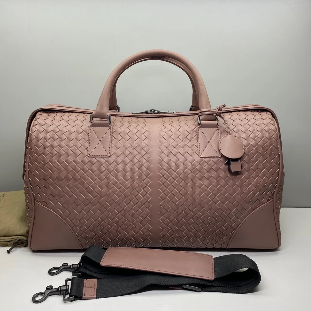 99新 BOTTEGA VENETA/葆蝶家 BV经典牛皮编织1745旅行袋行李袋