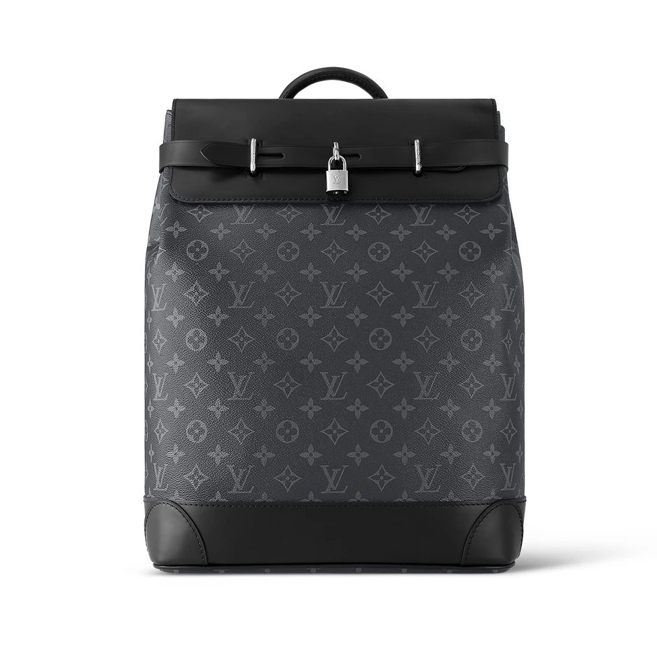 97新LV黑色老花Steamer男士6531双肩包背包  尺