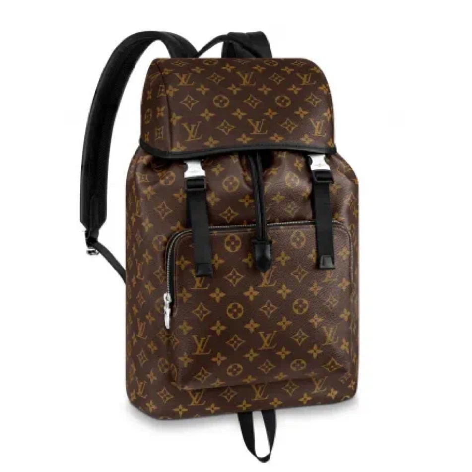 95新 LV 97新LV棕色老花zack男士7161双肩包登山包