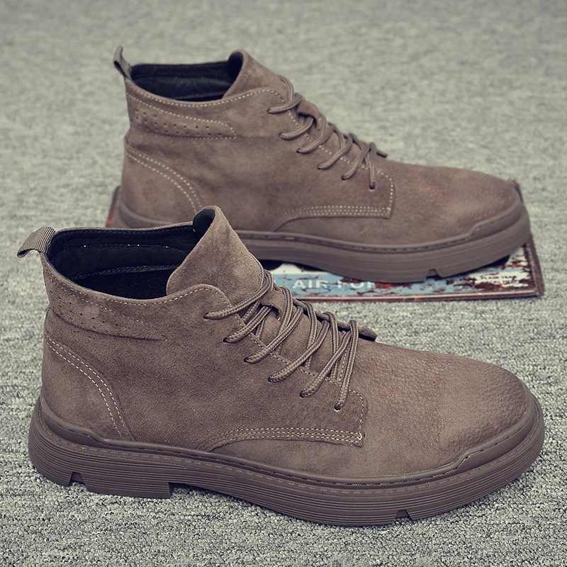 【小扬哥推荐】马丁靴男高帮2023夏秋新款工装劳保短靴舒适精神小伙