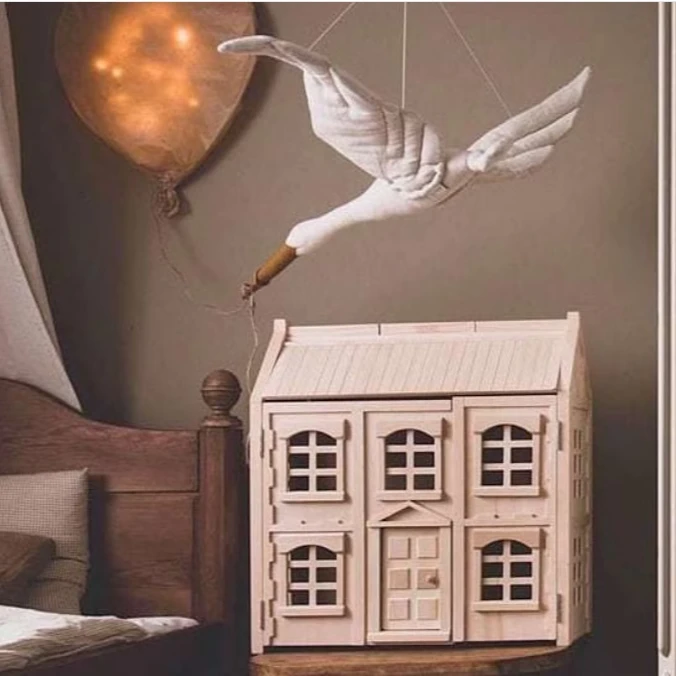 【林姐生活】北欧ins家居天鹅挂饰儿童公仔玩偶布艺抱枕