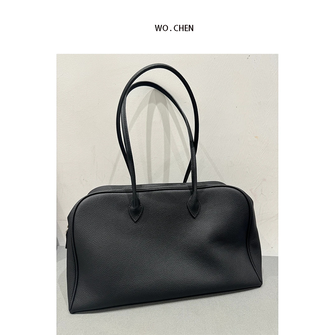 简约百搭慵懒波士顿腋下包超松弛大容量单肩包（不含挂饰）简约百搭