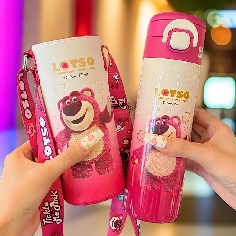 儿童保温杯带杯套幼儿园小学生上学专用防摔便携水杯女生双饮杯子