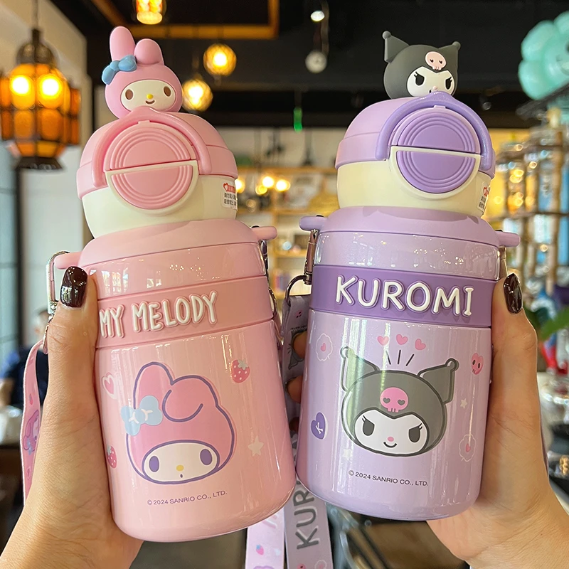 可爱小学生水杯上学专用大容量儿童保温杯网红爆款新款双饮杯子女