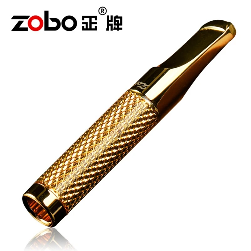 ZOBO正牌烟嘴过滤嘴粗中细三用拉杆型三重焦油滤嘴全金属男士