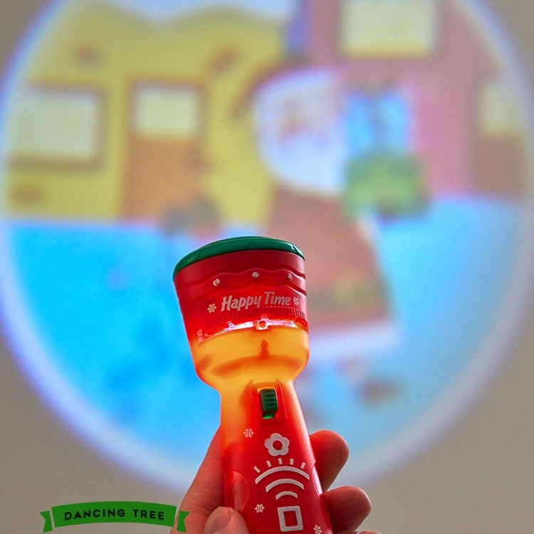 圣诞节投影手电筒圣诞树老人雪人雪花装饰灯氛围玩具场景布置礼物