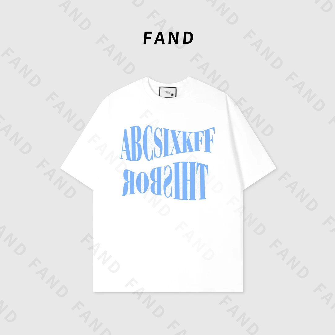 FAND品牌【韩ABC】2024新品夏季情侣装圆领短袖T恤女装