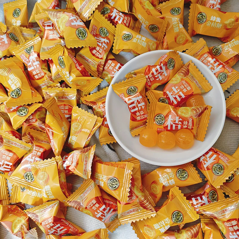 徐福记蜂蜜金桔糖糖果年货喜糖零食小吃食品婚庆零食糖果送礼