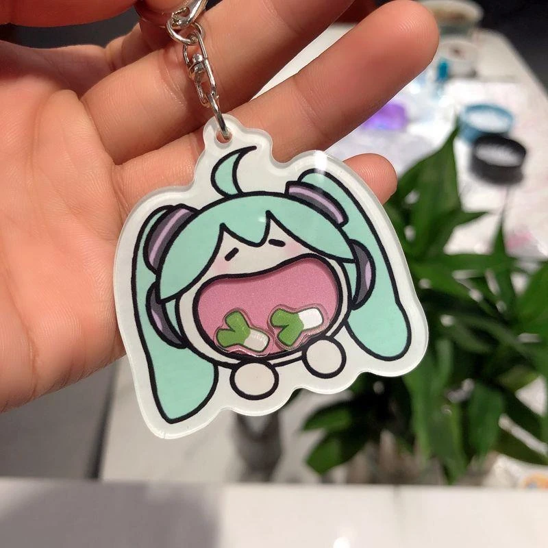 初音未来摇摇乐挂件书包钥匙扣可爱亚克力挂件摇摇乐学生配饰礼物