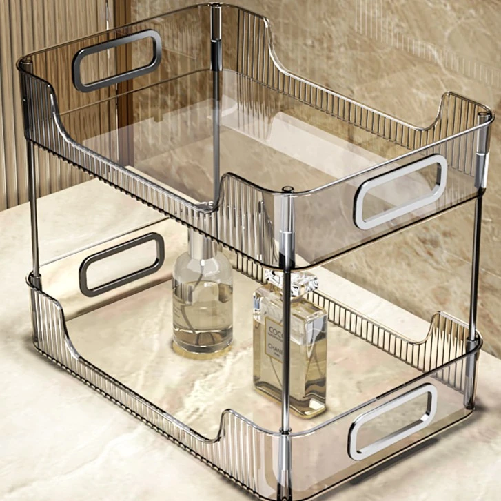 森可芙卫生间浴室洗漱台置物架  化妆品收纳盒桌面梳妆台置物架