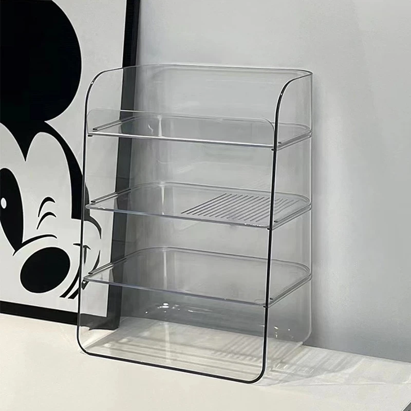 森可芙家用透明多层多功能收纳架 学生宿舍桌面化妆品储物置物架